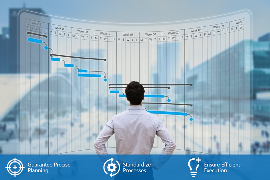 Guarantee precise planning, standardize processes and ensure efficient execution with AX for Pharma 365™'s life sciences project management