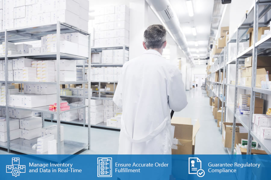 Fulfill orders accurately and ship products efficiently with a warehouse management solution designed for the pharmaceutical, biotech, and medical device industries