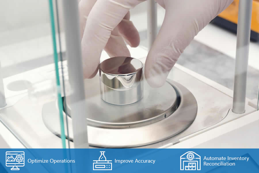Optimize operations, improve accuracy and automate inventory reconciliation with the AXP365 Weighing & Dispensing module